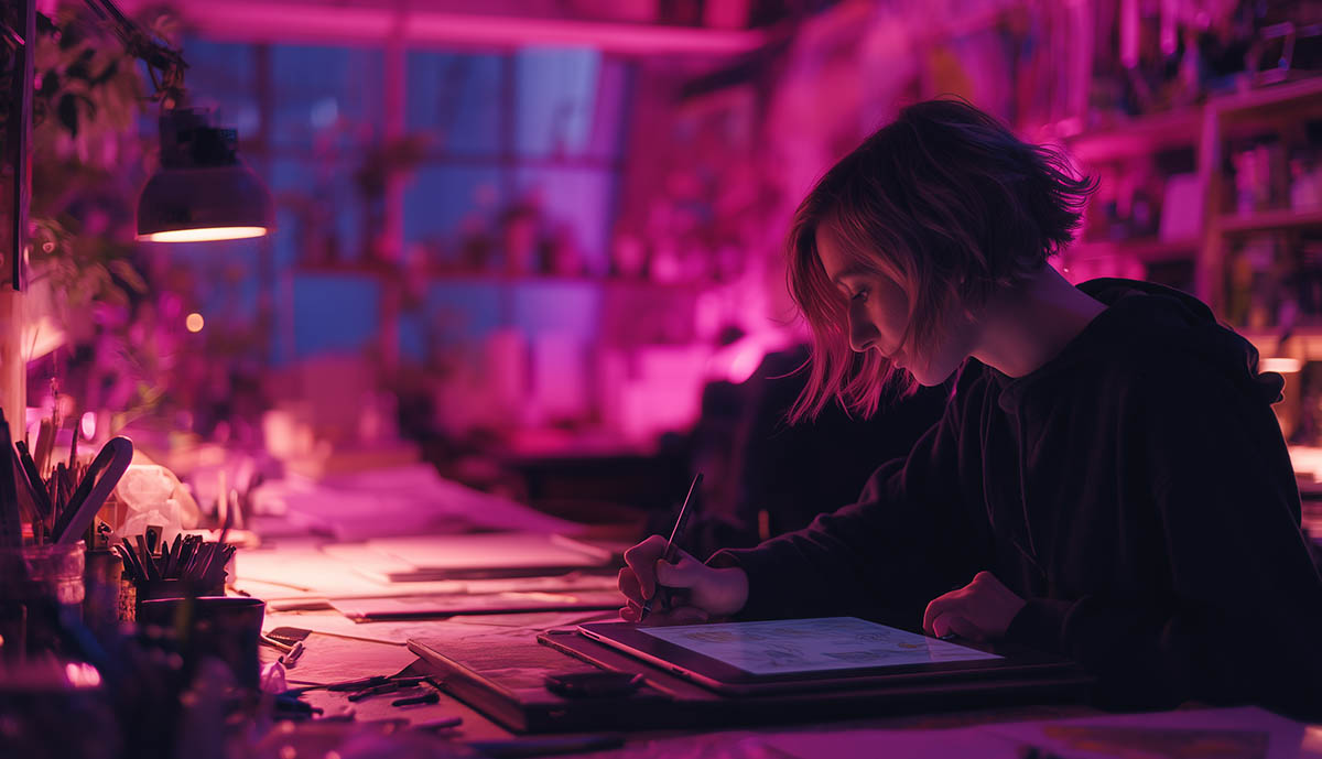 Successful webcomic creator with merchandise and analytics dashboard