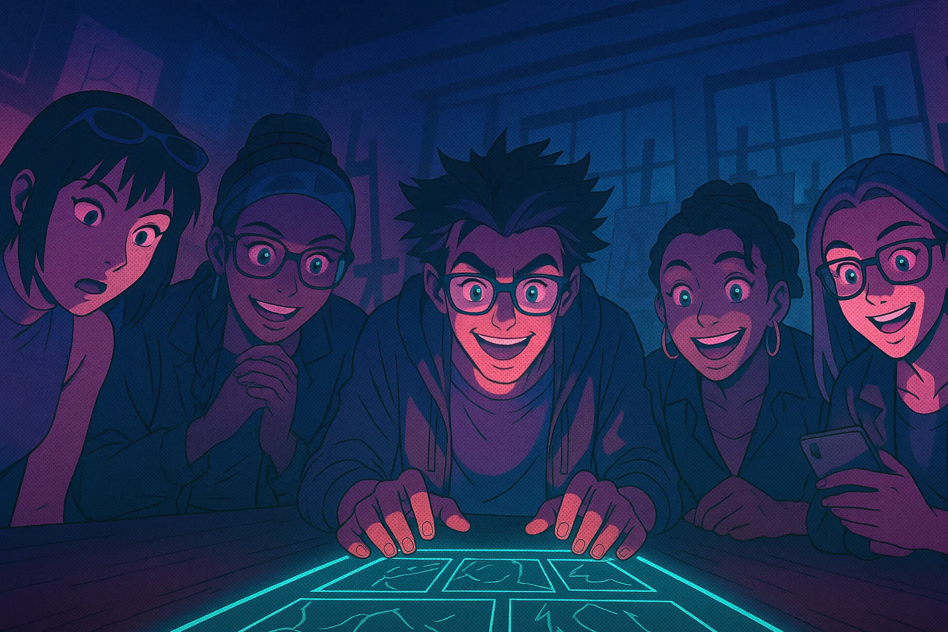 Webcomic artist creating digital episodes in creative studio